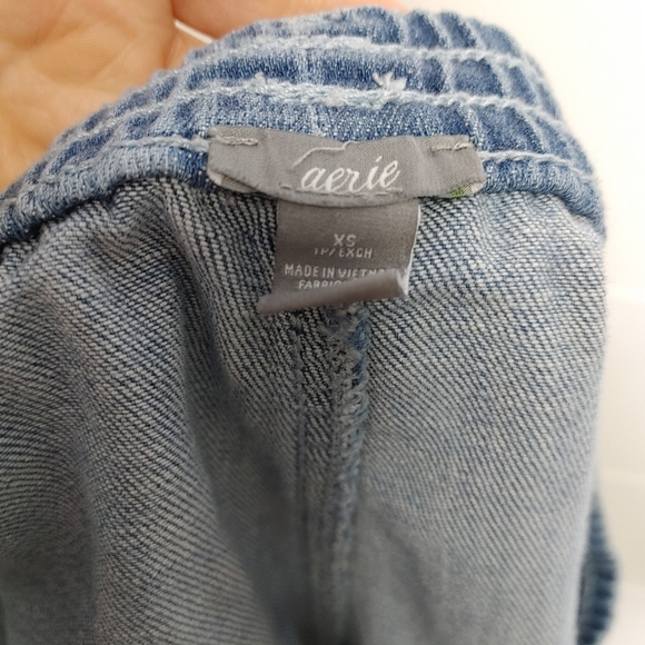 Aerie distressed lace insert pull on shorts size XS - Picture 8 of 9